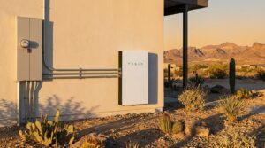 Tesla Powerwall 3 home battery backup system installed on a Bullhead City, AZ home by Goodkin Electric.
